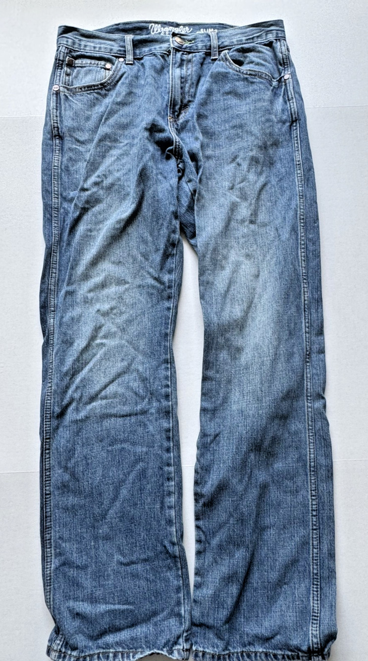 Wrangler Retro Men’s Slim Straight Fit Blue Jeans 32x32
